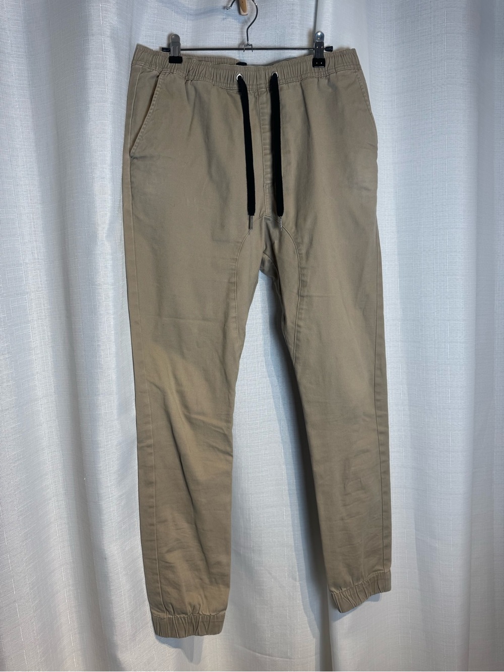 ZaneRobe Men's Drawstring Jogger Pants - Tan